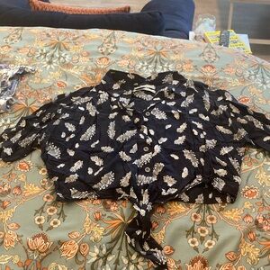 Fun printed crop top